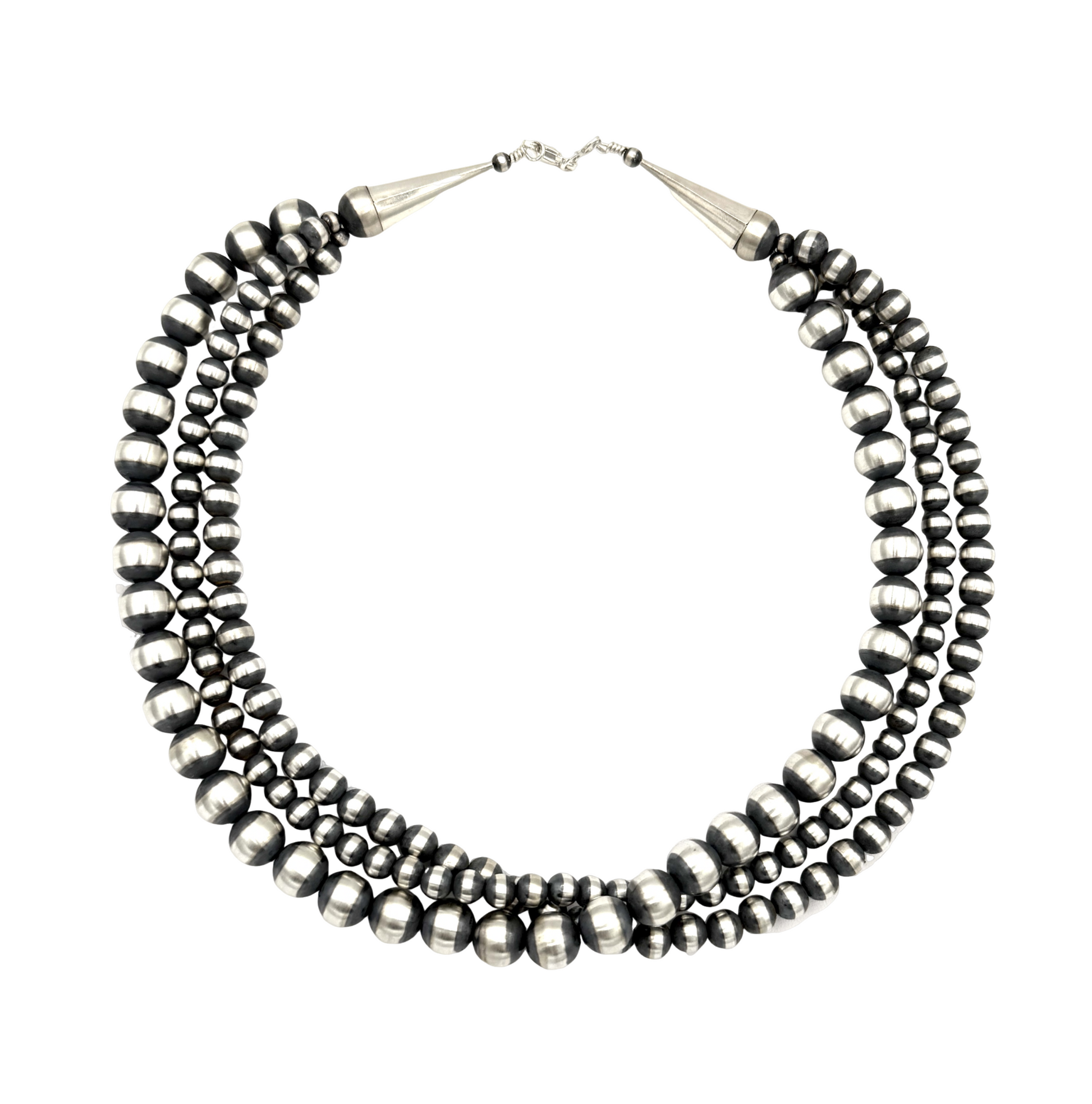 3 Strand Baca Bead Necklace-Jewelry-Maria Goler Baca-Sorrel Sky Gallery