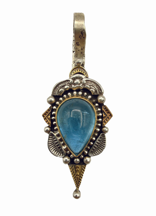 Aquamarine Pendant-Jewelry-Maria Goler Baca-Sorrel Sky Gallery