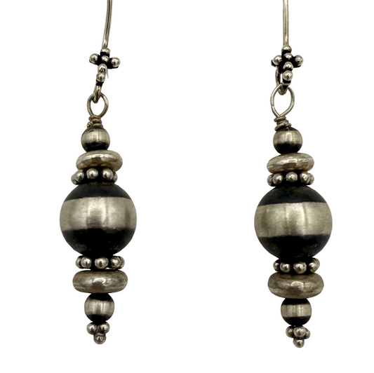 Dangle Baca Bead Earrings-Jewelry-Maria Goler Baca-Sorrel Sky Gallery