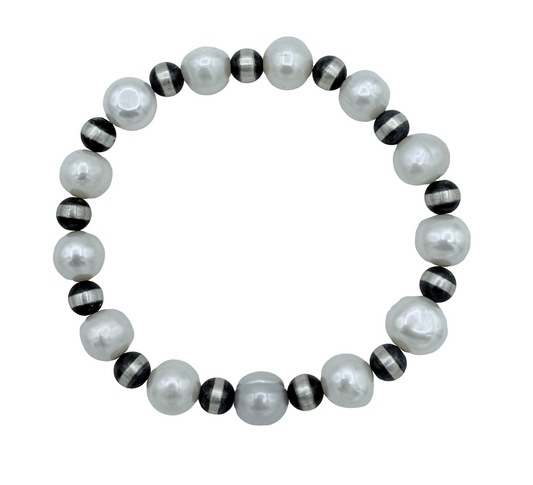 Freshwater Pearl Bracelet-Jewelry-Maria Goler Baca-Sorrel Sky Gallery