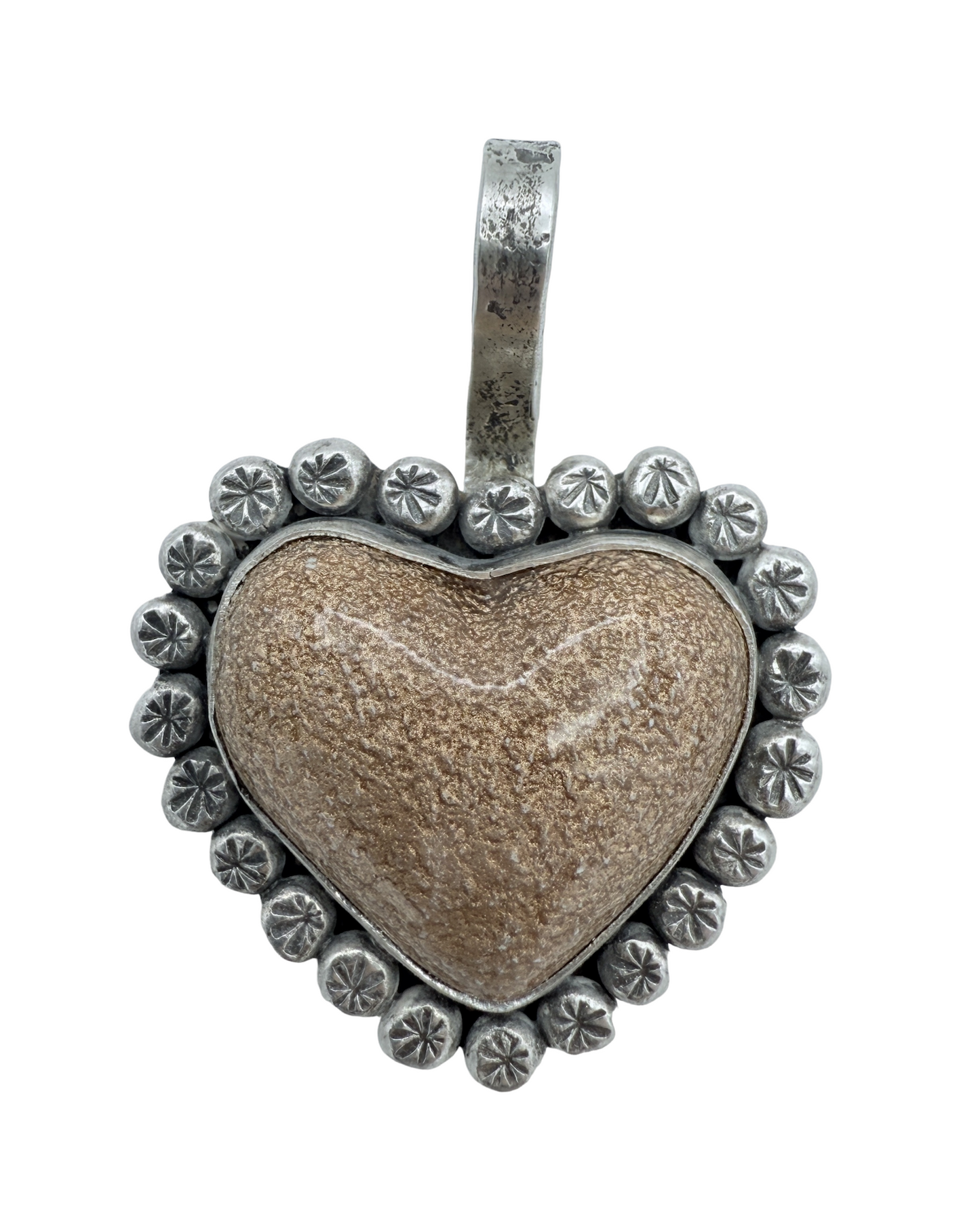 Gold Small CarHeart Pendant-Jewelry-Maria Goler Baca-Sorrel Sky Gallery