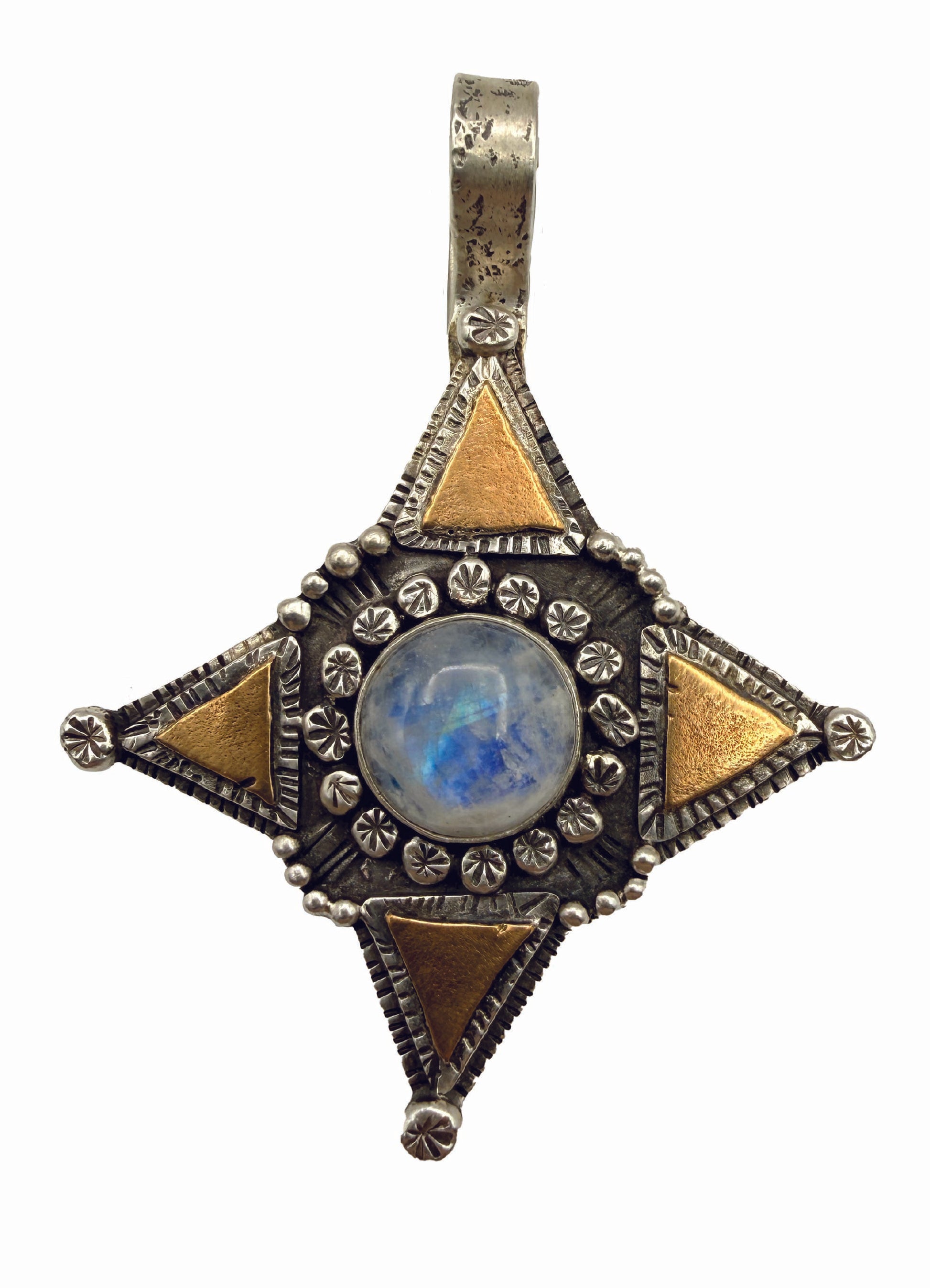 Moonstone Star Pendant-Jewelry-Maria Goler Baca-Sorrel Sky Gallery