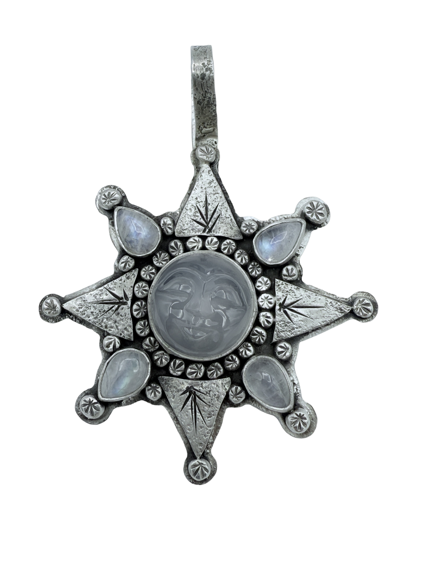 Moonstone Star Pendant-Jewelry-Maria Goler Baca-Sorrel Sky Gallery