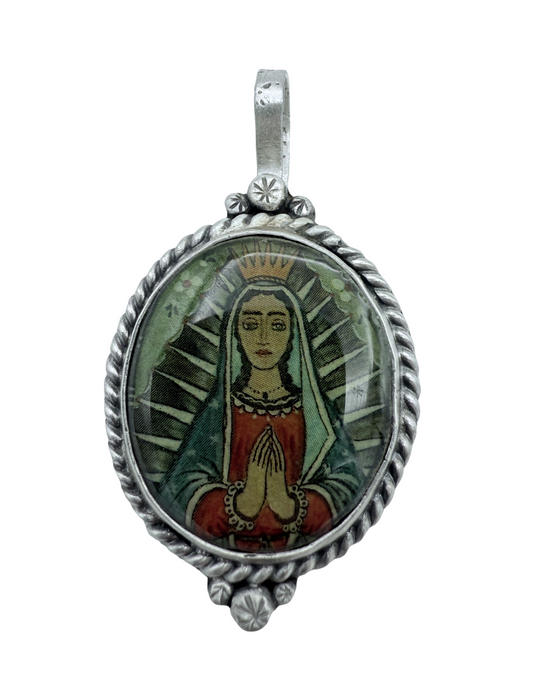 Oval Guadalupe Pendant-Jewelry-Maria Goler Baca-Sorrel Sky Gallery