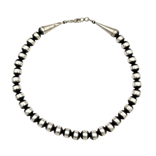 Single Strand Baca Bead Necklace-Jewelry-Maria Goler Baca-Sorrel Sky Gallery