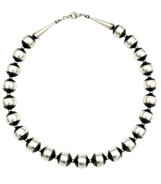 Single Strand Baca Bead Necklace-Jewelry-Maria Goler Baca-Sorrel Sky Gallery