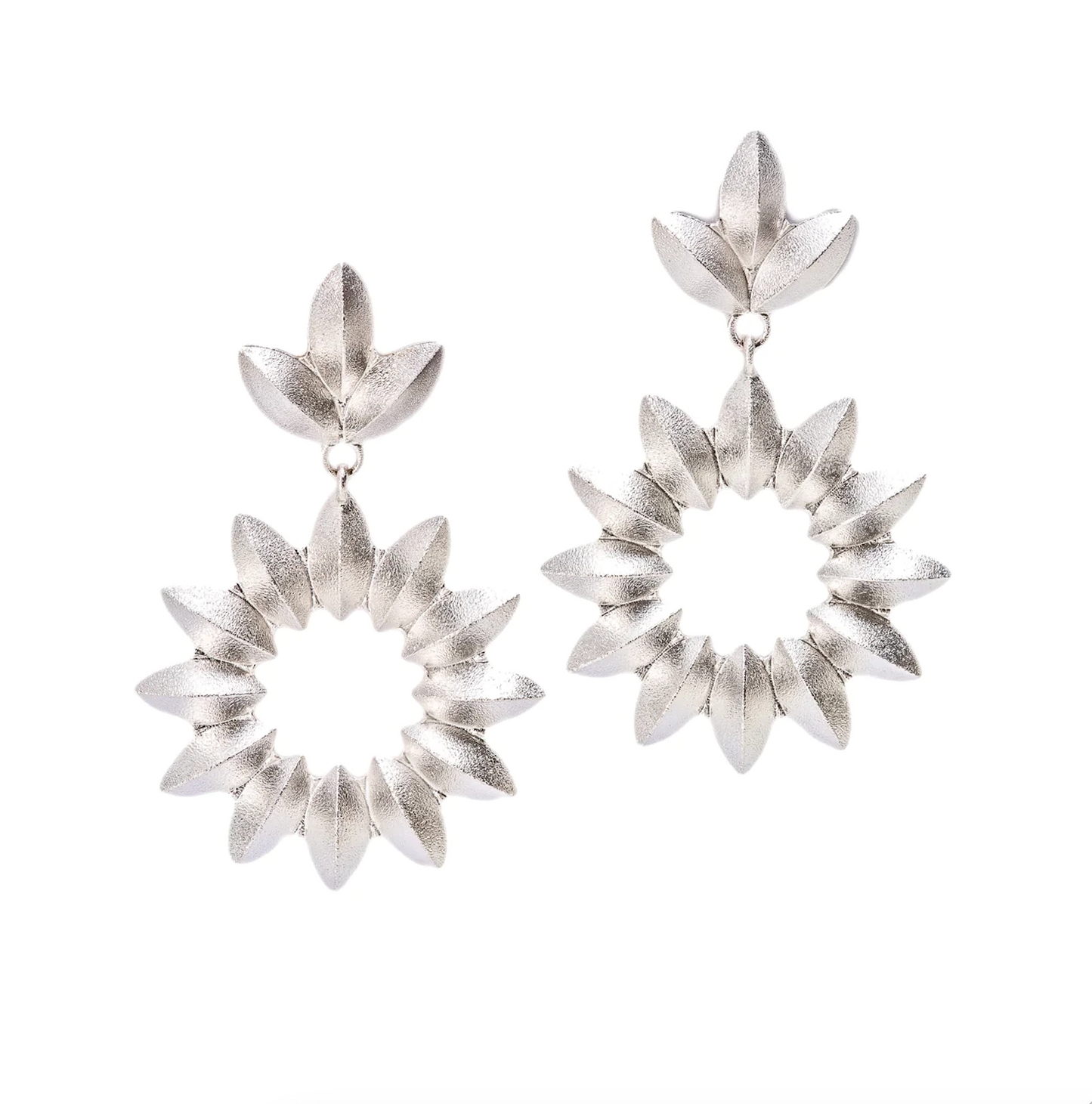 Sweet Pea Circle Earrings-Jewelry-Maria Samora-Sorrel Sky Gallery