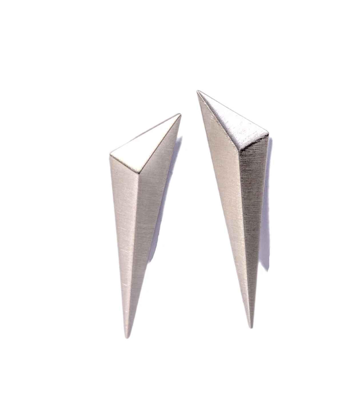 Tetra Long Stud Earrings-Jewelry-Maria Samora-Sorrel Sky Gallery