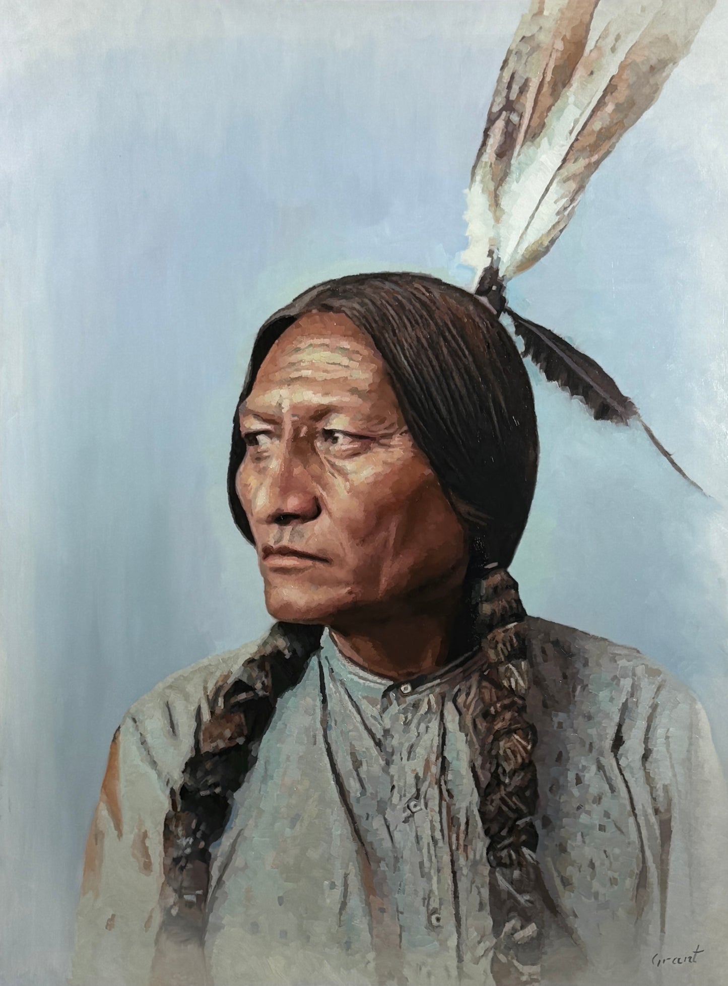 Sitting Bull #2-Painting-Matthew Grant-Sorrel Sky Gallery