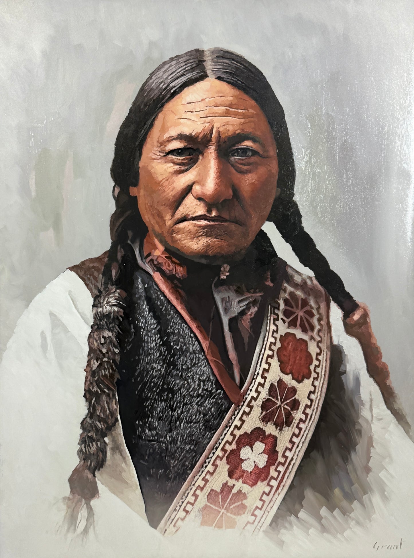 Sitting Bull #3-Painting-Matthew Grant-Sorrel Sky Gallery