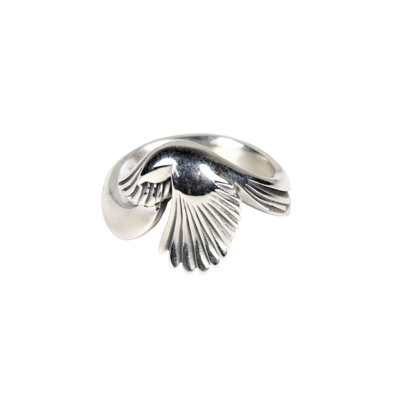 Silver Magpie Ring-Jewelry-Michael Tatom-Sorrel Sky Gallery