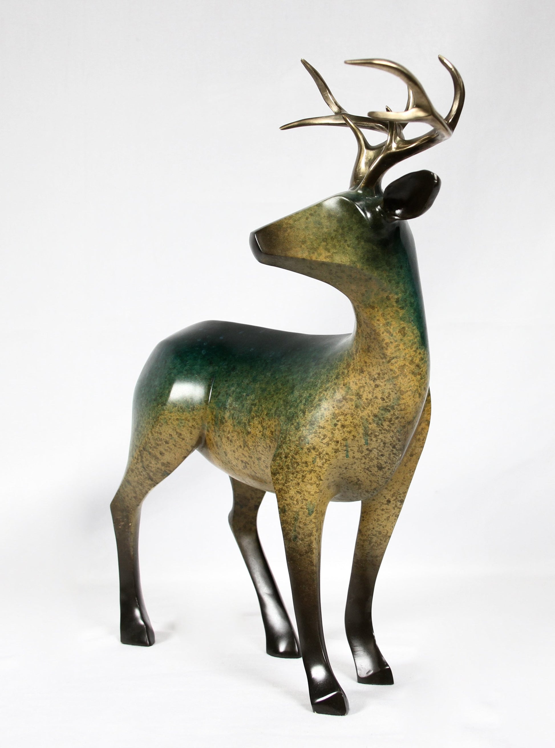 Large Buck-Sculpture-Michael Tatom-Sorrel Sky Gallery