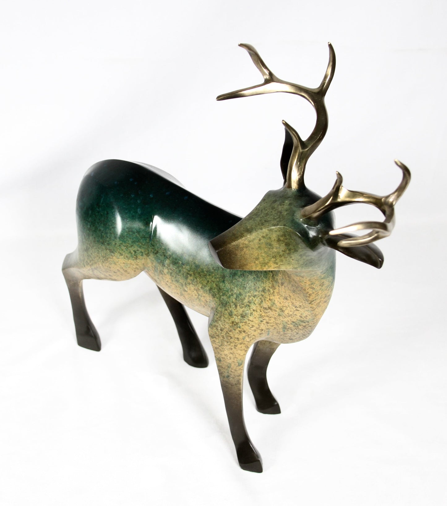 Large Buck-Sculpture-Michael Tatom-Sorrel Sky Gallery