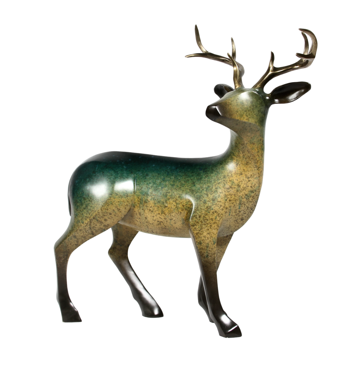 Large Buck-Sculpture-Michael Tatom-Sorrel Sky Gallery