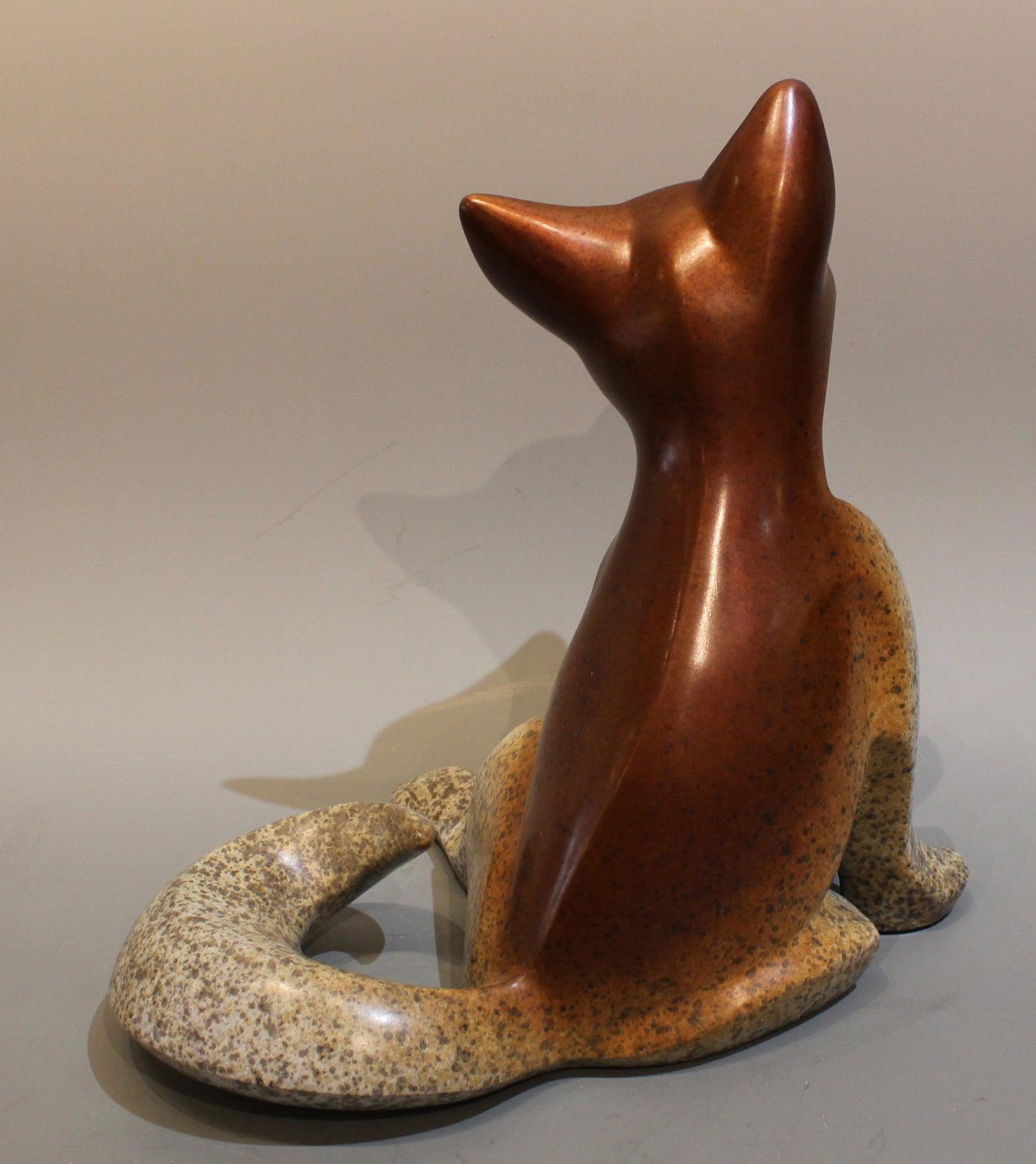 Large Sitting Fox Kit-Sculpture-Michael Tatom-Sorrel Sky Gallery