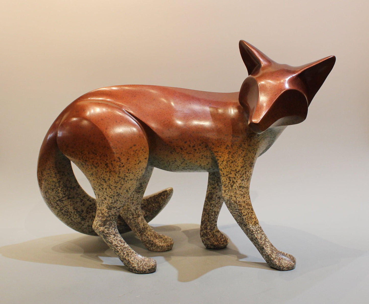 Large Standing Fox-Sculpture-Michael Tatom-Sorrel Sky Gallery