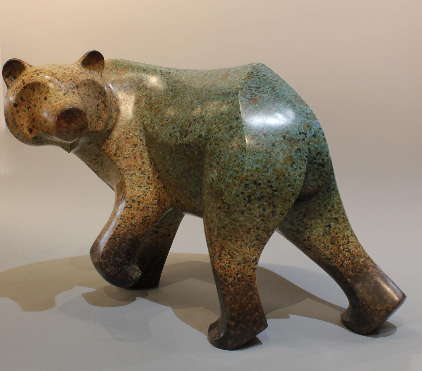 Large Walking Bear-Sculpture-Michael Tatom-Sorrel Sky Gallery