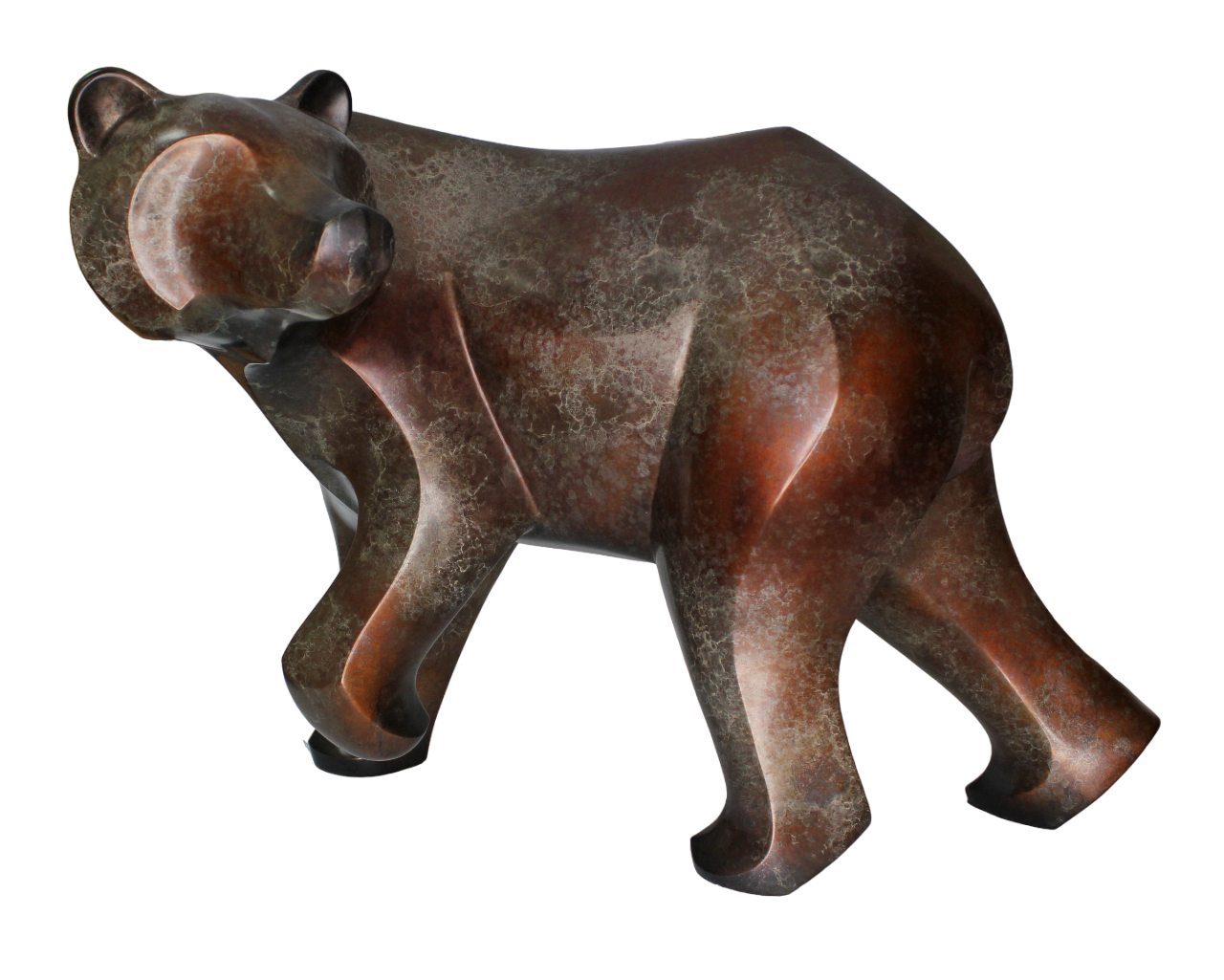 Large Walking Bear-Sculpture-Michael Tatom-Sorrel Sky Gallery
