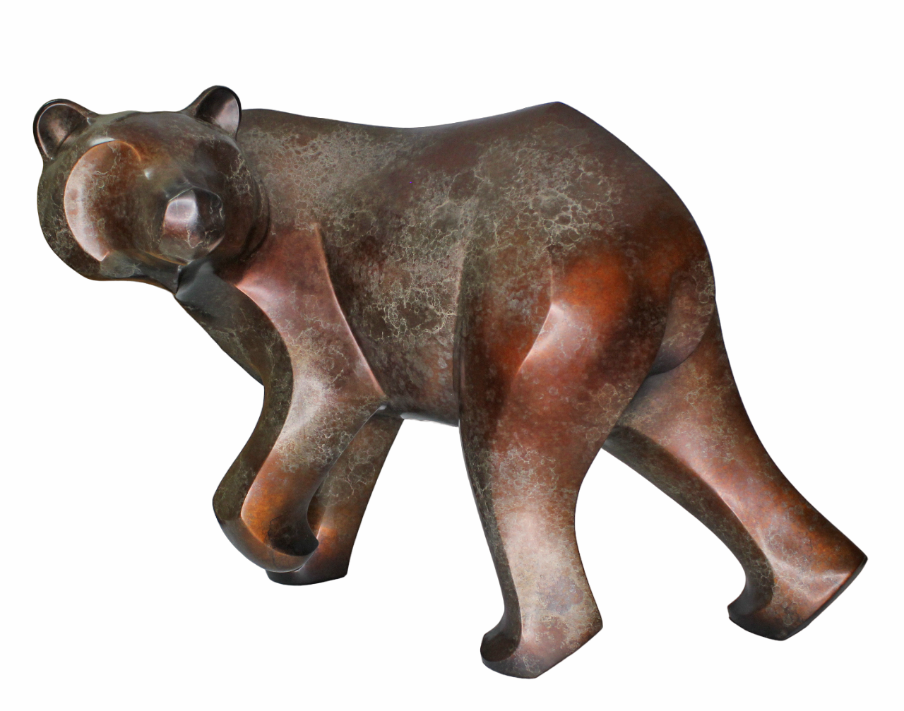 Large Walking Bear-Sculpture-Michael Tatom-Sorrel Sky Gallery