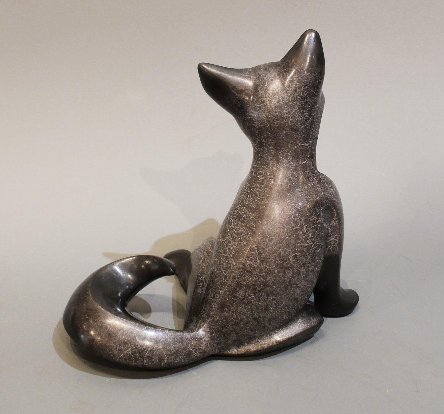 Medium Sitting Fox Kit-Sculpture-Michael Tatom-Sorrel Sky Gallery