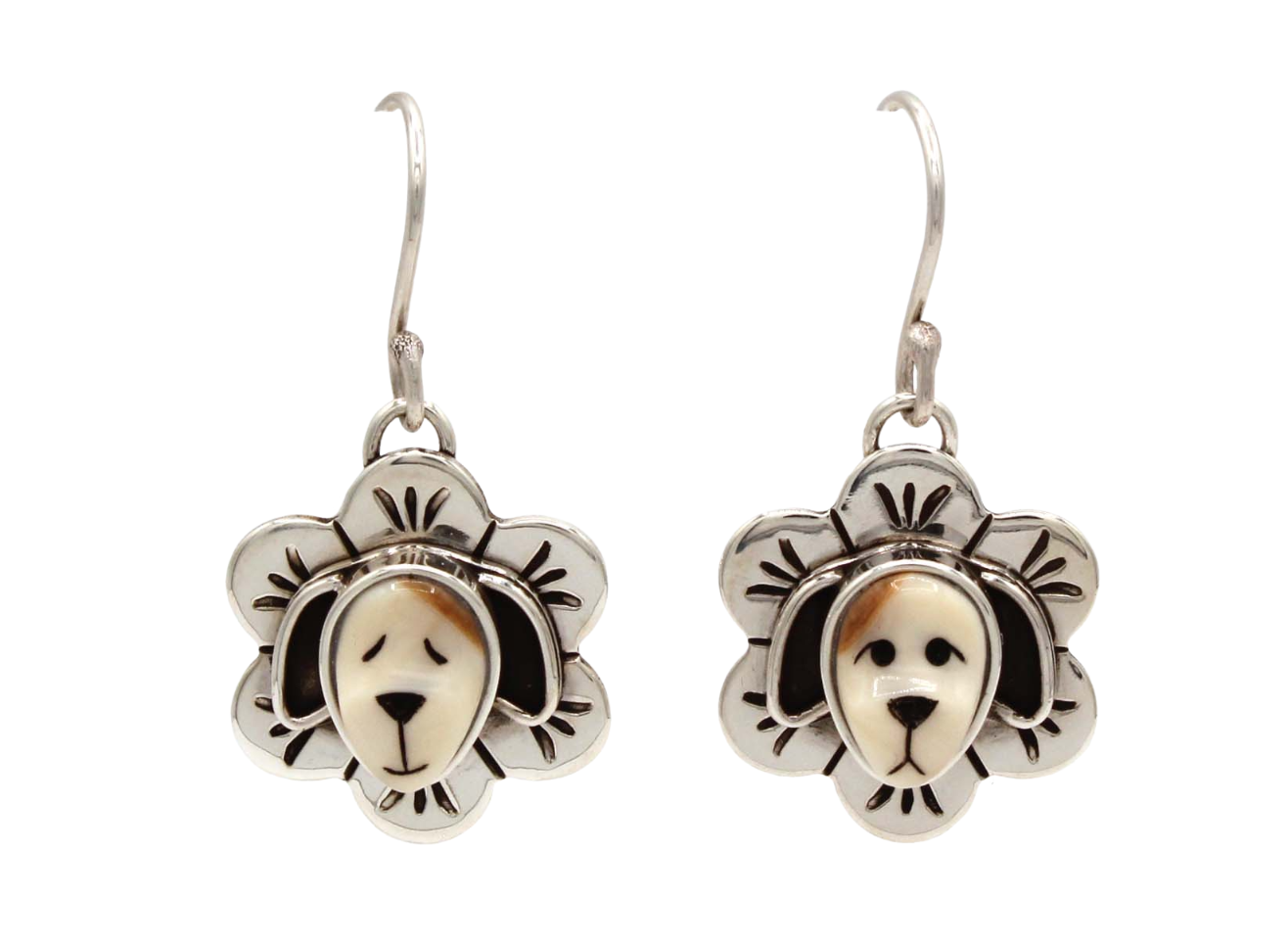 Dog Flower Earrings-Jewelry-Michelle Tapia-Sorrel Sky Gallery