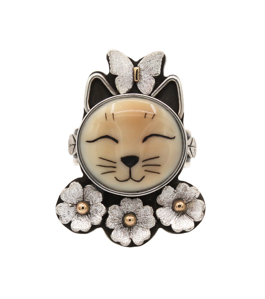 Medium Cat in Garden Ring-Jewelry-Michelle Tapia-Sorrel Sky Gallery