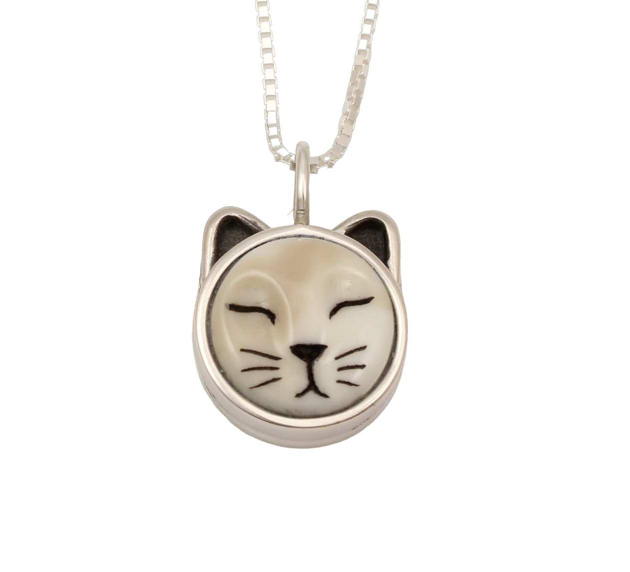 Sleeping Cat Pendant-Jewelry-Michelle Tapia-Sorrel Sky Gallery