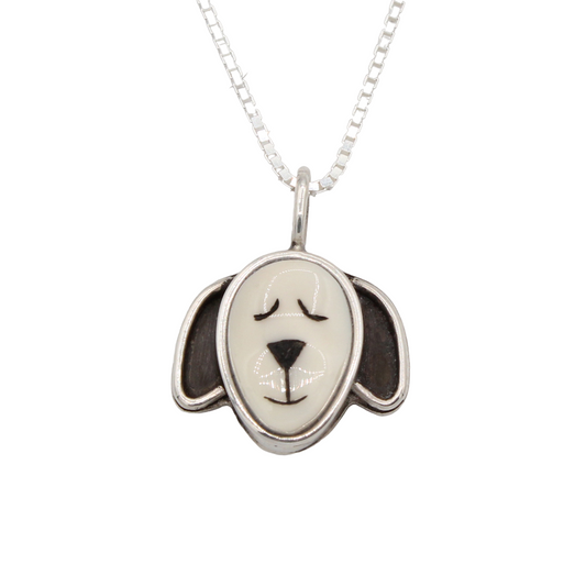 Sleeping Dog Pendant-Jewelry-Michelle Tapia-Sorrel Sky Gallery