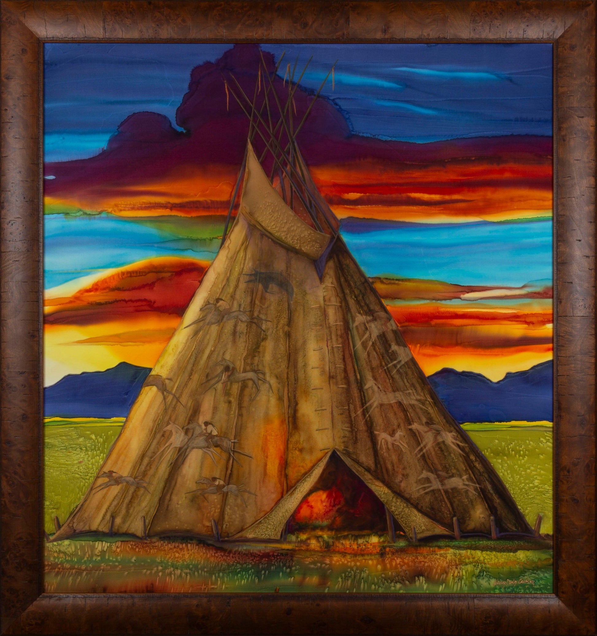 People of the Raven-Painting-Nancy Dunlop Cawdrey-Sorrel Sky Gallery