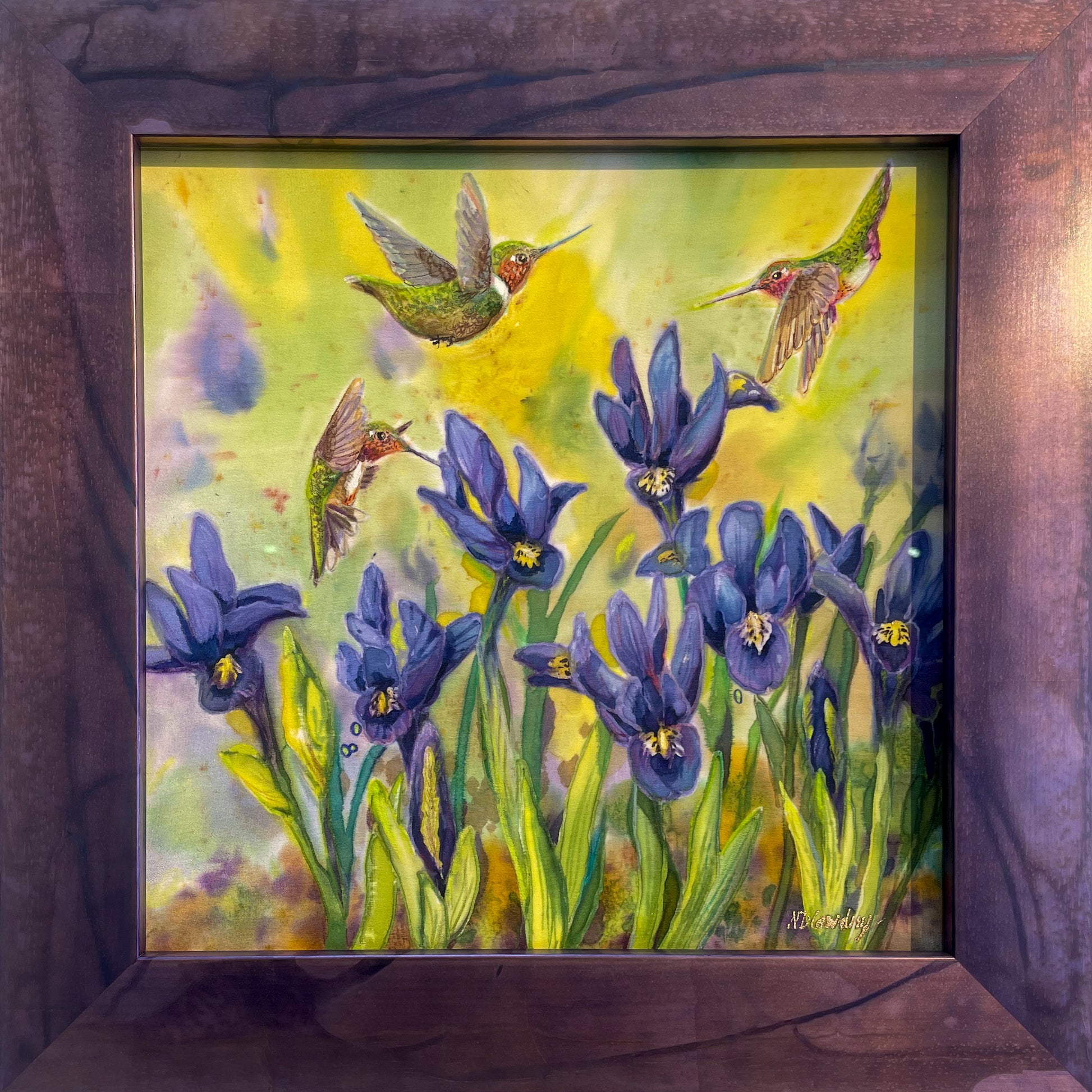 Pondside Haze-Painting-Nancy Dunlop Cawdrey-Sorrel Sky Gallery