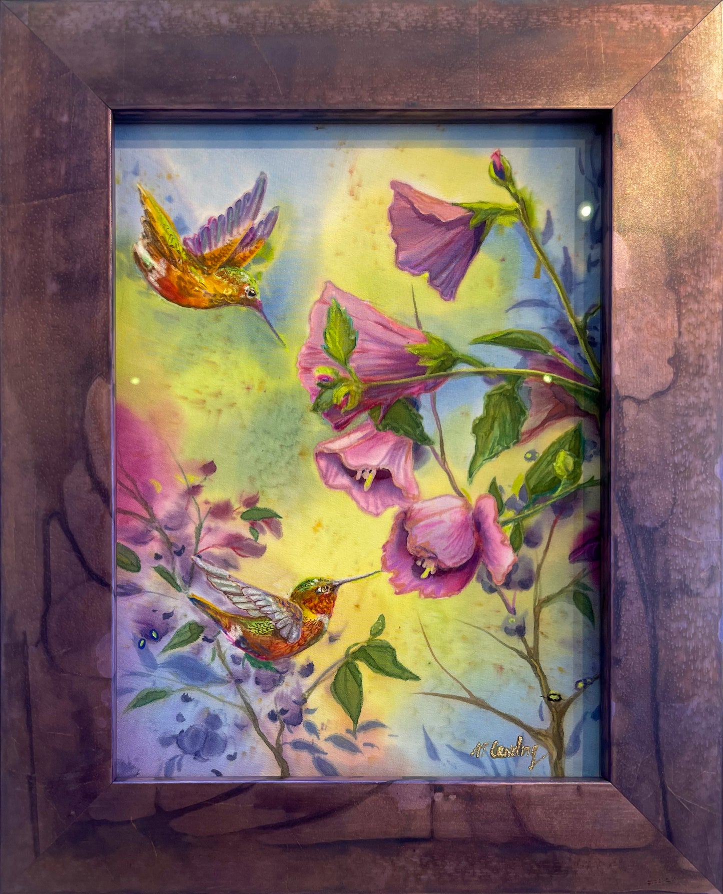 Rosey Haze-Painting-Nancy Dunlop Cawdrey-Sorrel Sky Gallery
