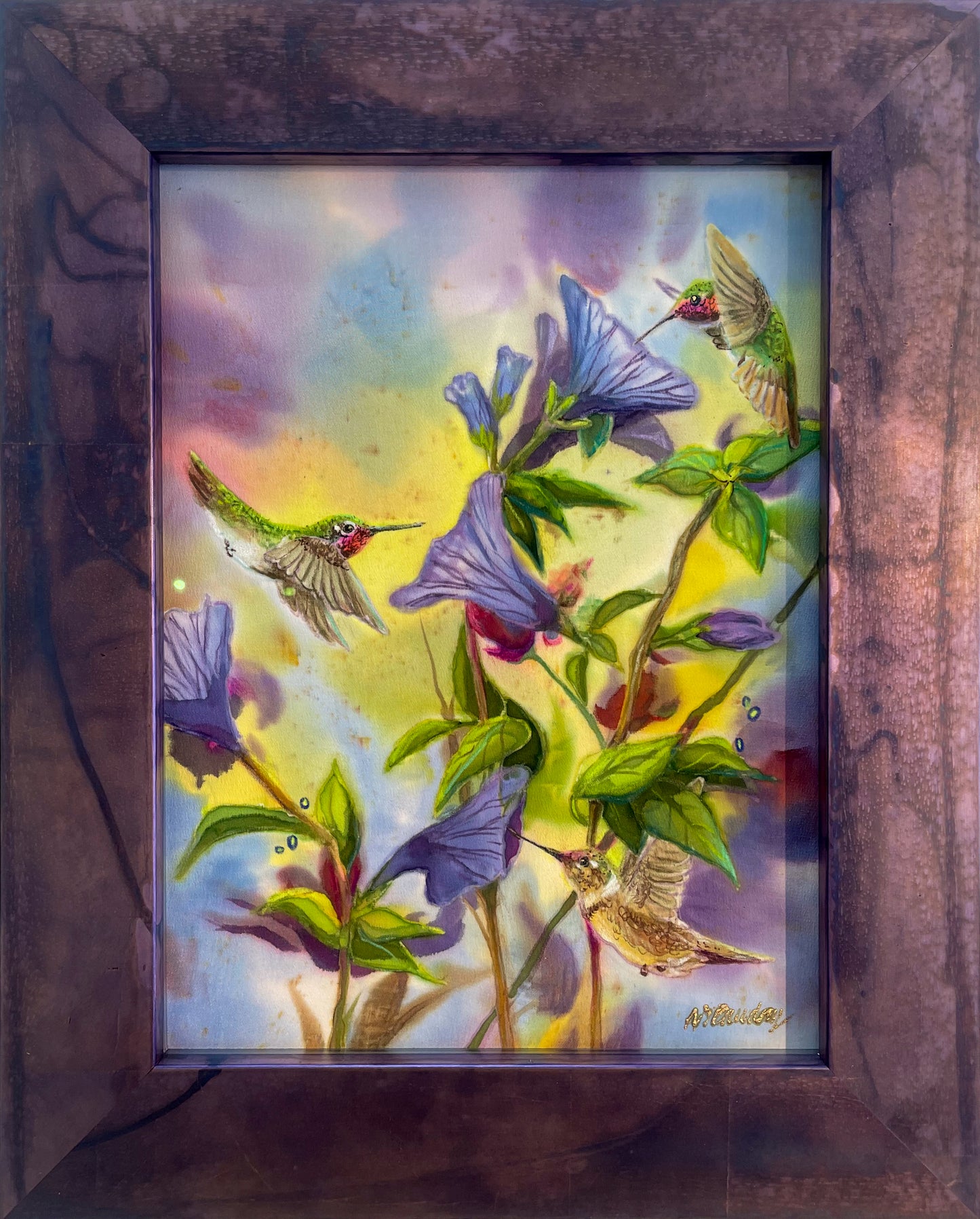 Violet Haze-Painting-Nancy Dunlop Cawdrey-Sorrel Sky Gallery