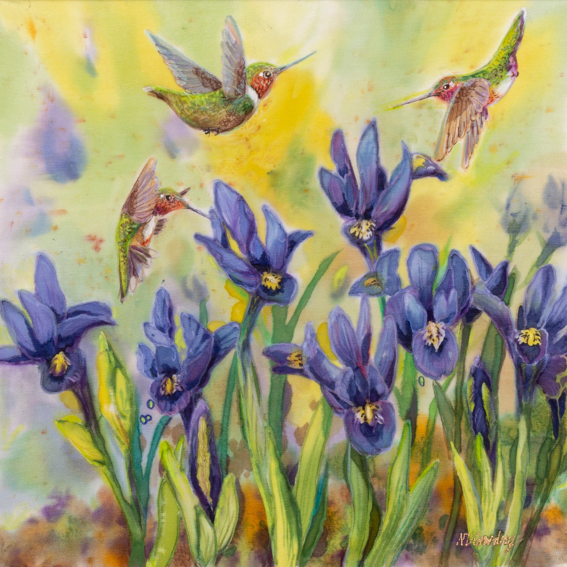 Pondside Haze-Painting-Nancy Dunlop Cawdrey-Sorrel Sky Gallery