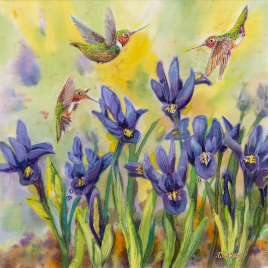 Pondside Haze-Painting-Nancy Dunlop Cawdrey-Sorrel Sky Gallery