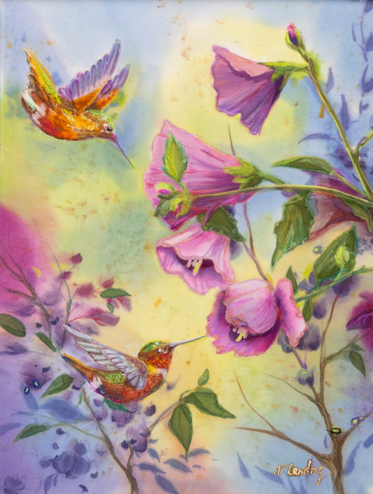 Rosey Haze-Painting-Nancy Dunlop Cawdrey-Sorrel Sky Gallery