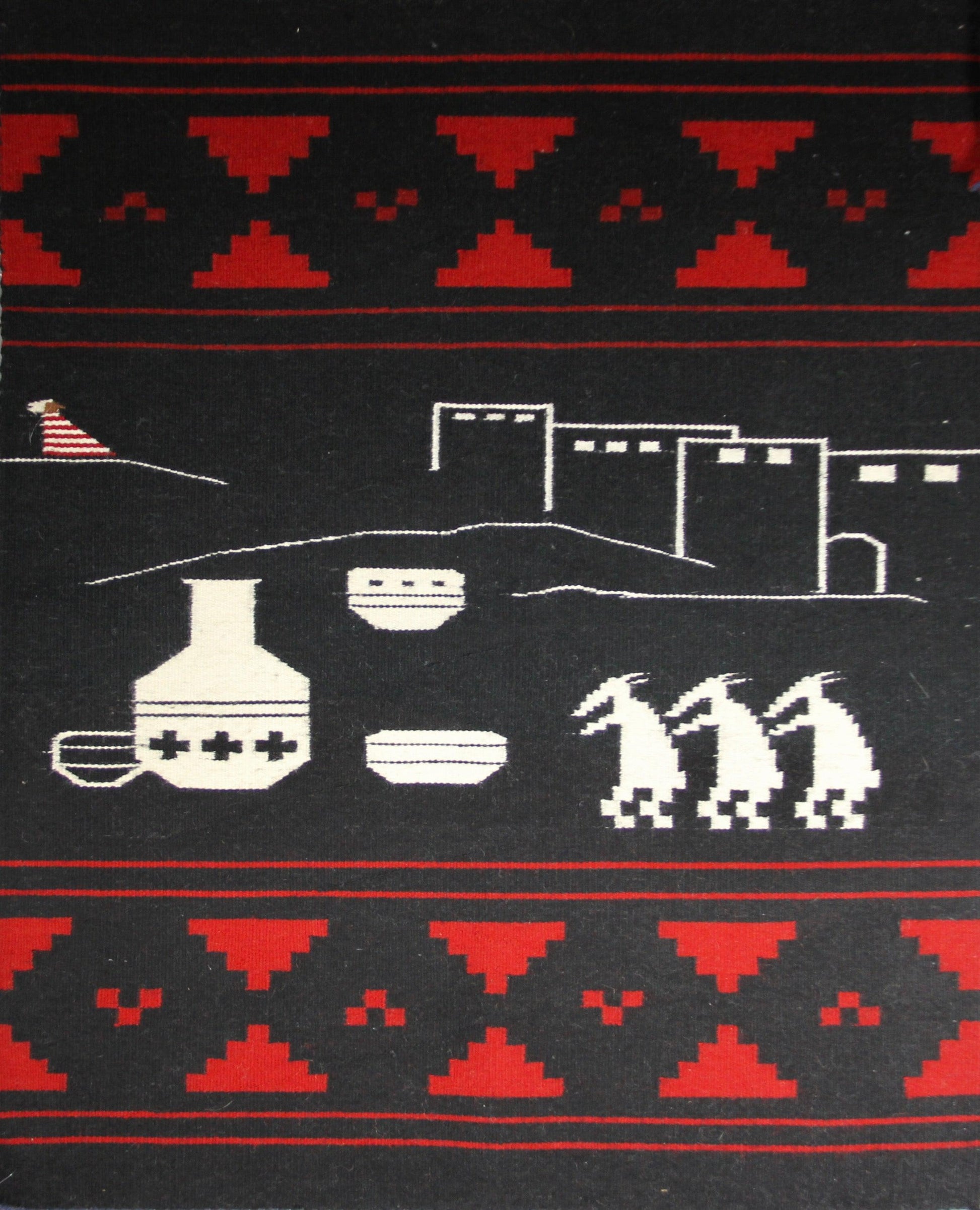 Pictorial - 31 x 39"-Weaving-Navajo Weaving-Sorrel Sky Gallery