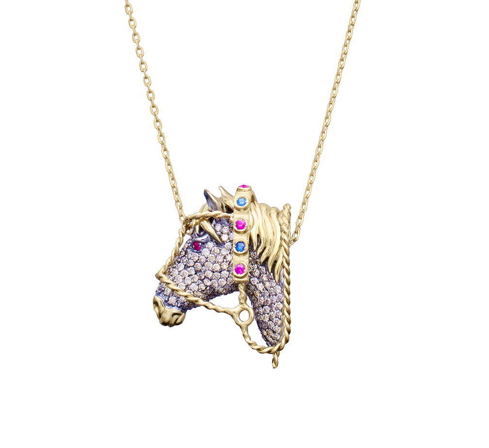 18K Gold Horse Head Pendant 18K Gold Horse Head Pendant