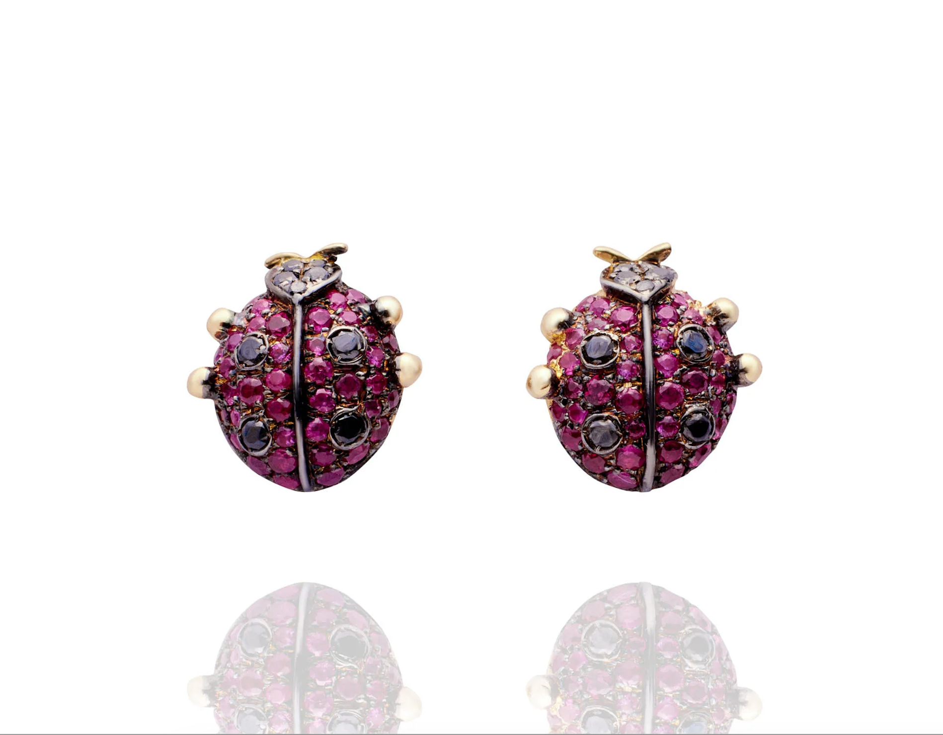 Ladybug Stud Earrings-Jewelry-Nayla Shami-Sorrel Sky Gallery