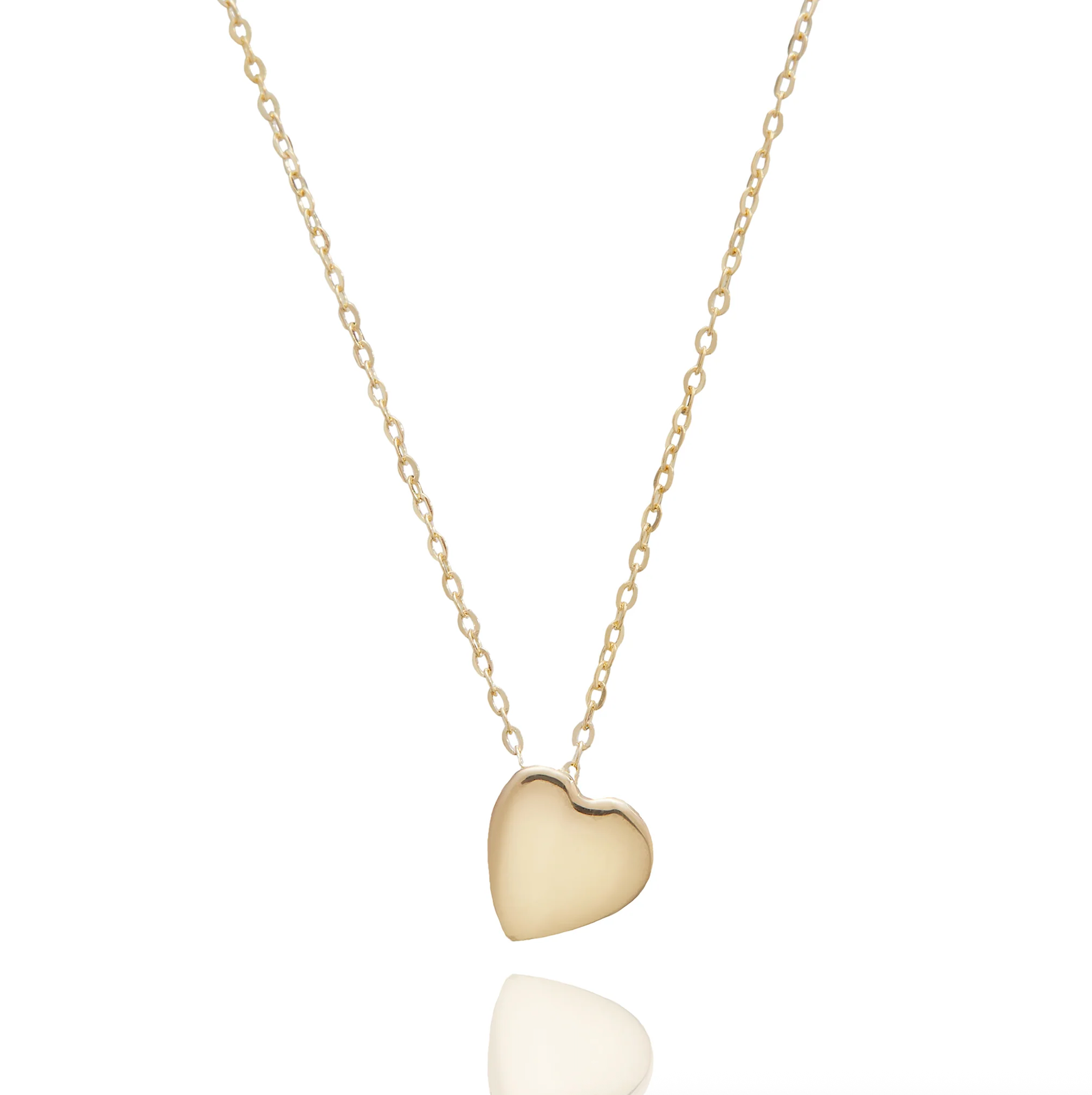 Mini Gold Heart Necklace-Jewelry-Nayla Shami-Sorrel Sky Gallery