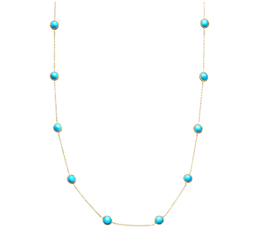 Sleeping Beauty Turquoise Necklace-Jewelry-Nayla Shami-Sorrel Sky Gallery