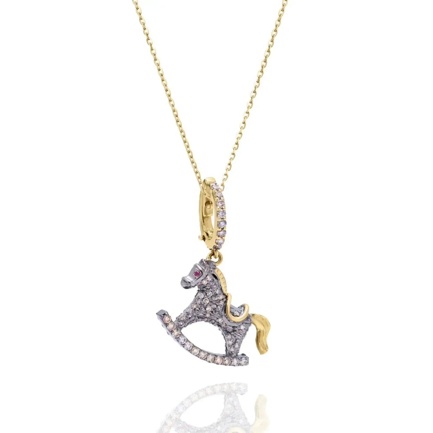 Toffee The Rocking Horse Pendant-Jewelry-Nayla Shami-Sorrel Sky Gallery