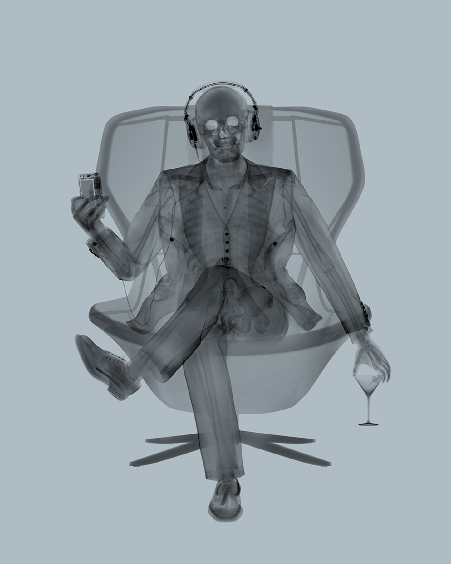 Easy Listener - Grey-Photographic Print-Nick Veasey-Sorrel Sky Gallery