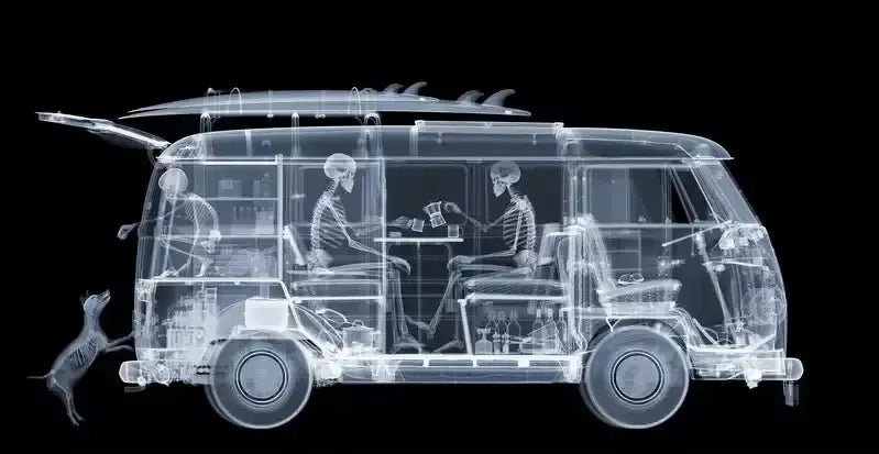 VW Camper Family-Photographic Print-Nick Veasey-Sorrel Sky Gallery