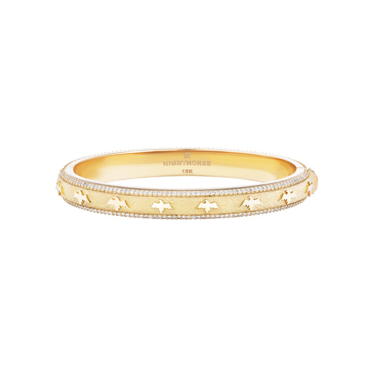 Eagle Pave Mini Bangle Bracelet (Diamonds)