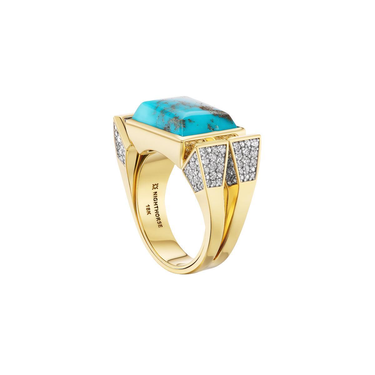 Kingman Horseshoe Nail Ring-Jewelry-Nighthorse-Sorrel Sky Gallery