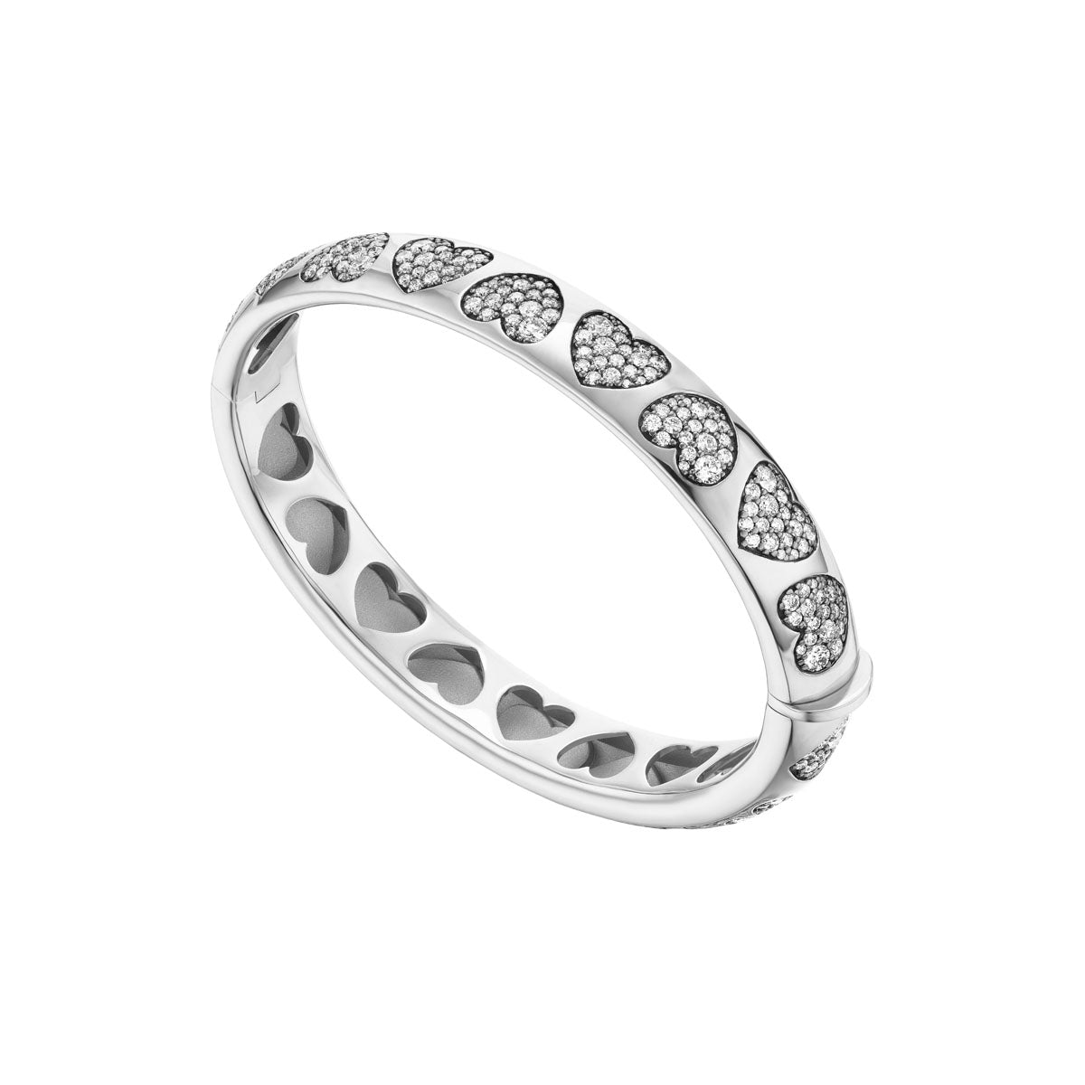 Heart Bracelet (Diamonds)-jewelry-Nighthorse-Sorrel Sky Gallery