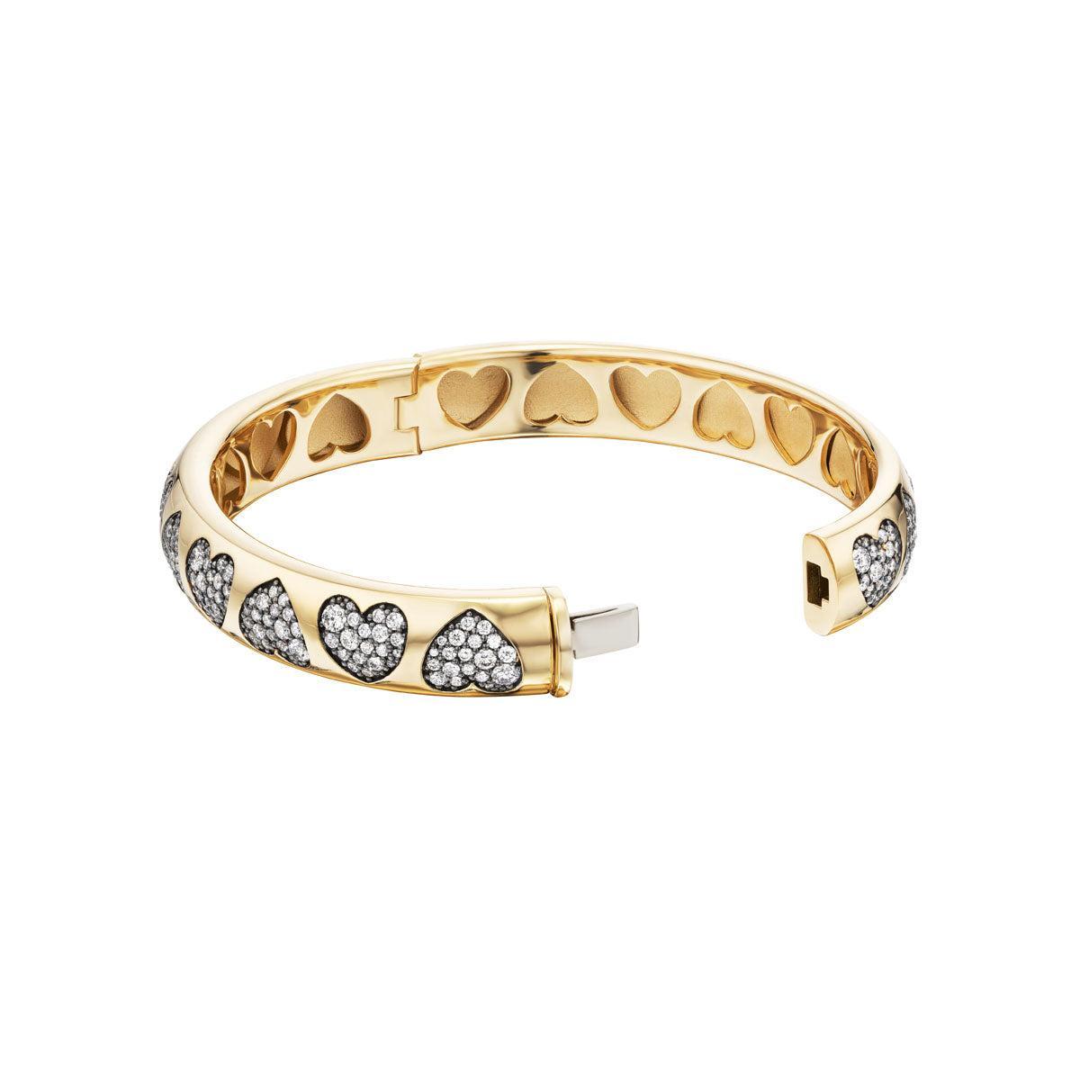 Heart Bracelet (Diamonds)-jewelry-Nighthorse-Sorrel Sky Gallery