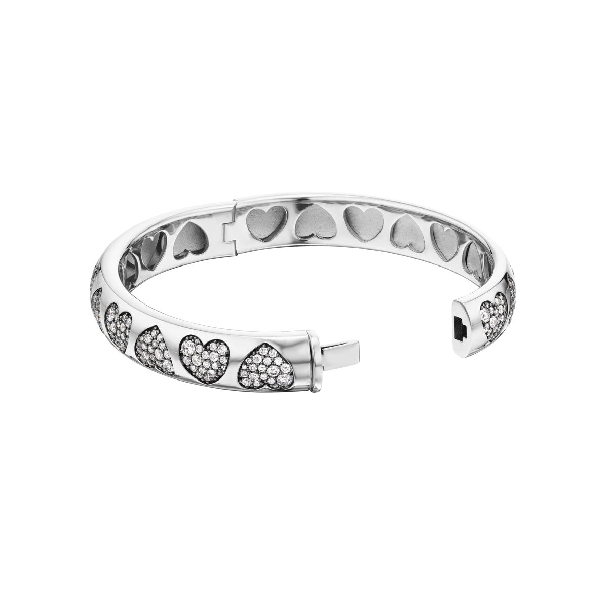 Heart Bracelet (Diamonds)-jewelry-Nighthorse-Sorrel Sky Gallery