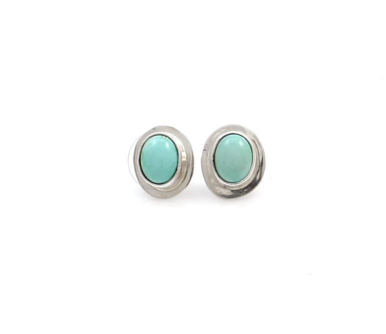 Carico Lake Turquoise Stud Earrings-Jewelry-Pam Springall-Sorrel Sky Gallery