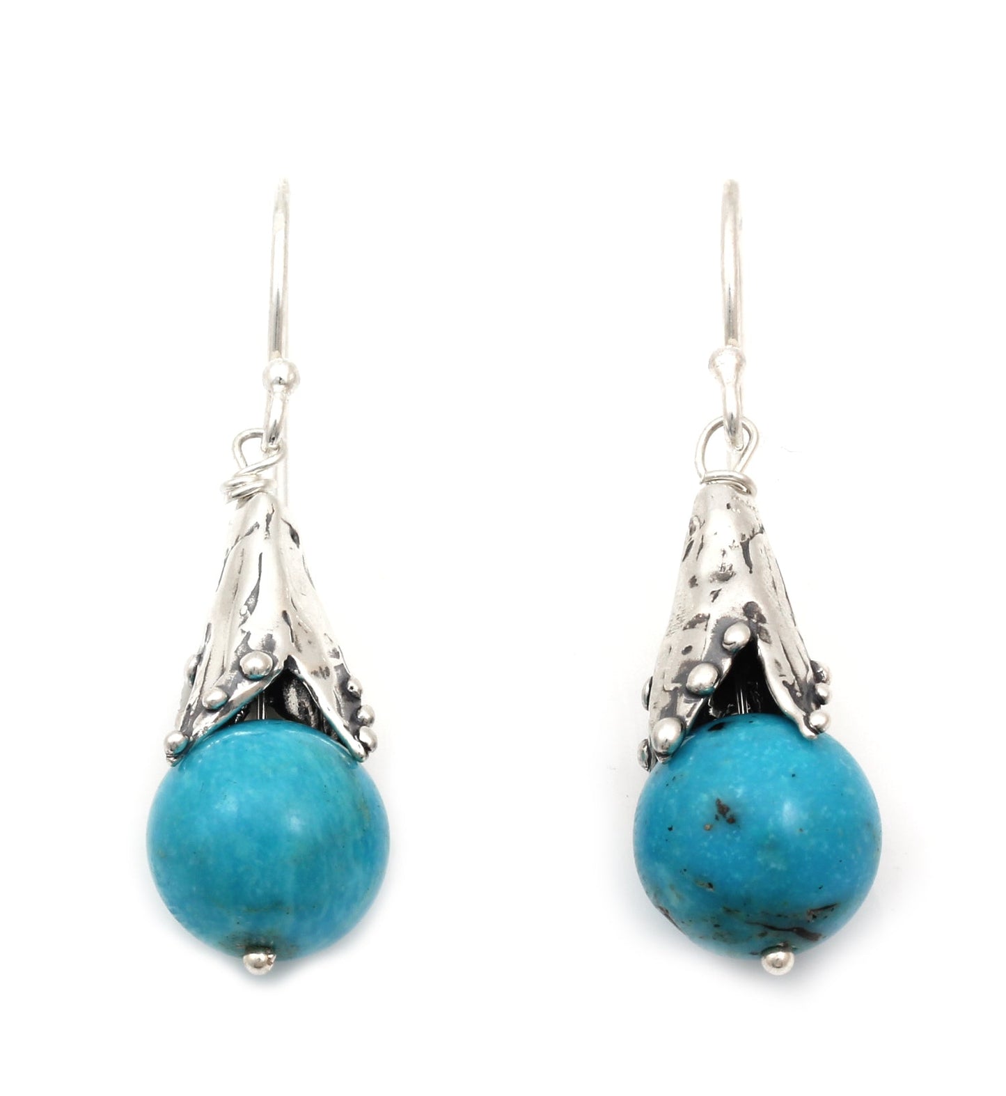 Nacozari Turquoise Drop Earrings-Jewelry-Pam Springall-Sorrel Sky Gallery